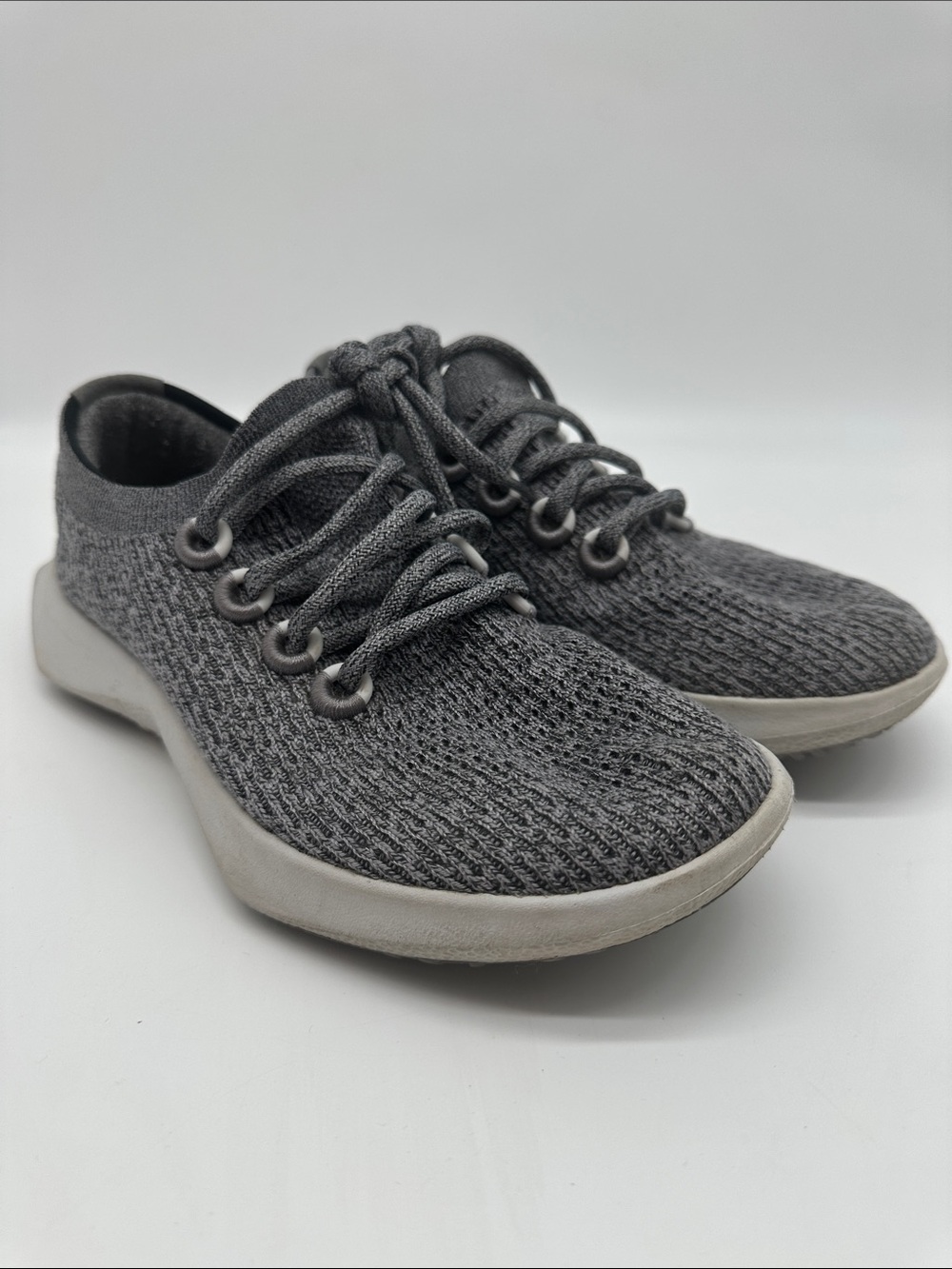 allbirds Women's Tree Dasher 2 Gray Knit Athletic Sneakers
